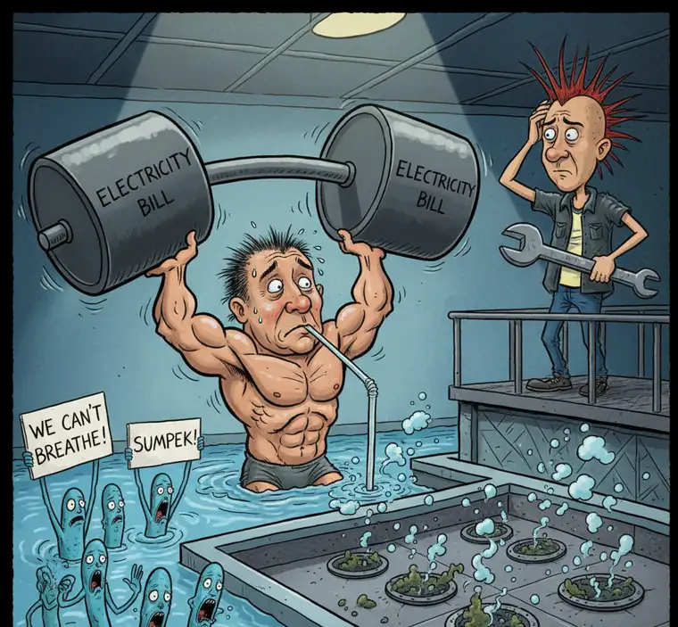 Aerator Nyala 24 Jam Tapi DO Rendah