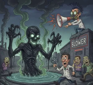 Air Limbah Masih Hitam dan Bau Busuk