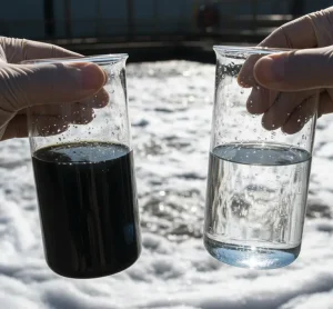 Air Limbah Masih Hitam dan Bau Busuk