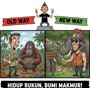 Orangutan Masuk Kebun Jangan Ditembak