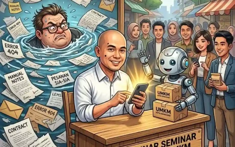 Webinar seminar AI untuk UMKM